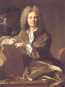 Hyacinthe Rigaud Portrait of Pierre Drevet (1663-1738), French engraver Sweden oil painting artist